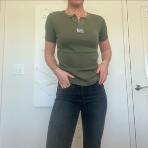 Vintage Cotton Ribbed Tee